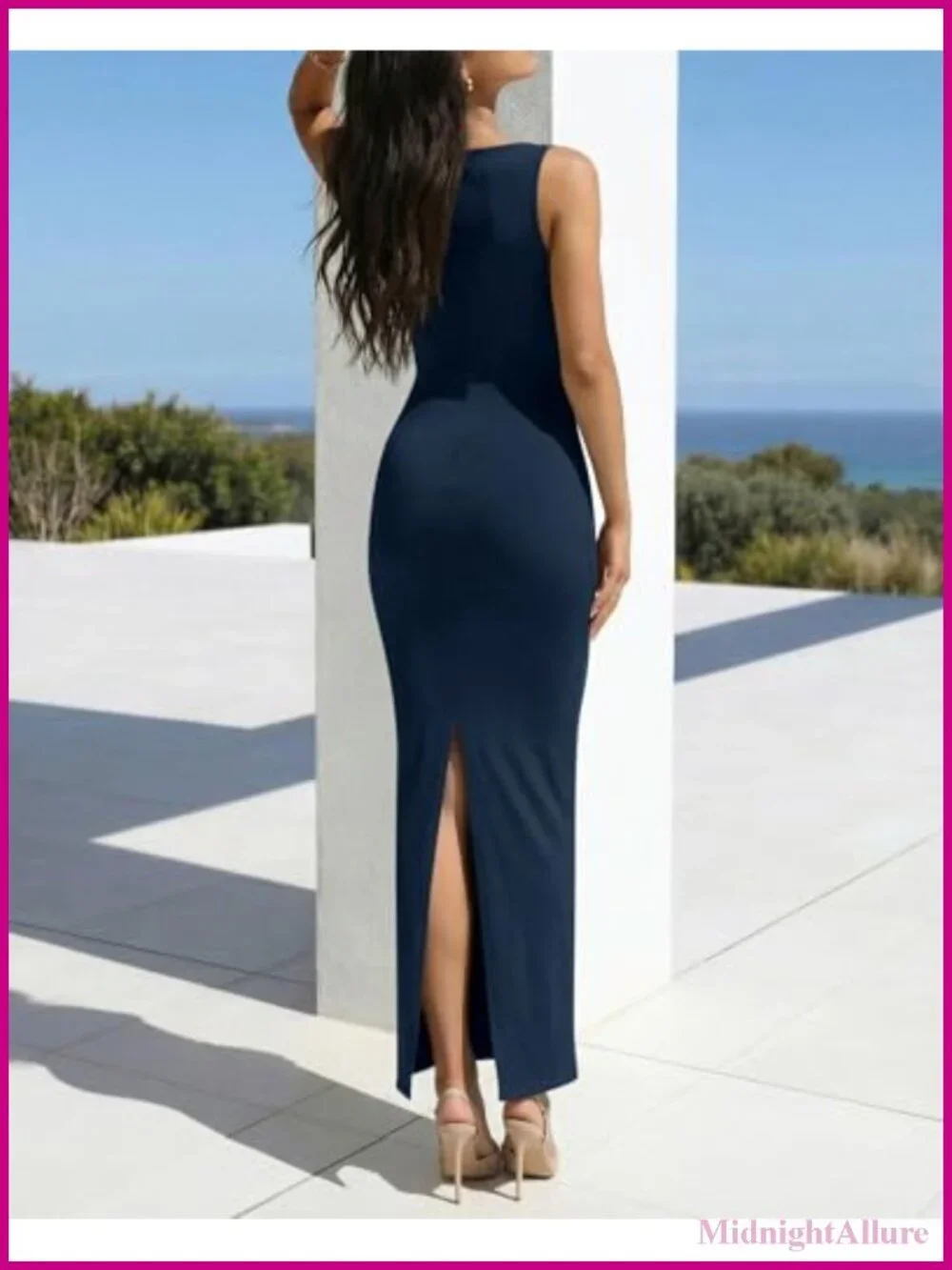 Sleeveless Cowl Neck Ruched Bodycon Maxi Dress for Wedding Guest Cocktail Party